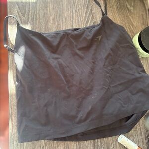 Gymshark Black Slim Strappy Tank Top